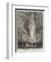 The King of Denmark in Iceland, Viewing the Strokr Geyser-null-Framed Premium Giclee Print