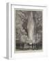 The King of Denmark in Iceland, Viewing the Strokr Geyser-null-Framed Giclee Print