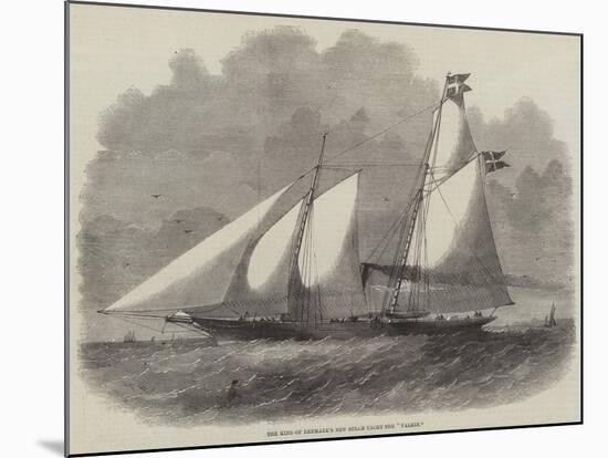 The King of Denmark's New Steam-Yacht the Falkin-Edwin Weedon-Mounted Giclee Print