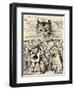 The King of Hearts Arguing with the Executioner, from 'Alice's Adventures in Wonderland' by Lewis…-John Tenniel-Framed Giclee Print