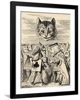 The King of Hearts Arguing with the Executioner, from 'Alice's Adventures in Wonderland' by Lewis…-John Tenniel-Framed Giclee Print