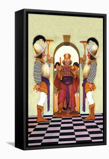 The King of Hearts-Maxfield Parrish-Framed Stretched Canvas