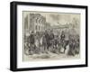 The King of Italy in Berlin, Review of the Guards-null-Framed Giclee Print