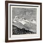 The King of Italy's Hunting Quarters in the Aosta Valley: Foot of the Glacier of Moncarné-null-Framed Giclee Print