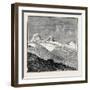 The King of Italy's Hunting Quarters in the Aosta Valley: Foot of the Glacier of Moncarné-null-Framed Giclee Print