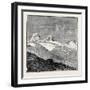 The King of Italy's Hunting Quarters in the Aosta Valley: Foot of the Glacier of Moncarné-null-Framed Giclee Print