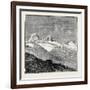 The King of Italy's Hunting Quarters in the Aosta Valley: Foot of the Glacier of Moncarné-null-Framed Giclee Print