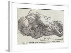 The King of Nuggets, Lump of Gold from Australia-null-Framed Giclee Print