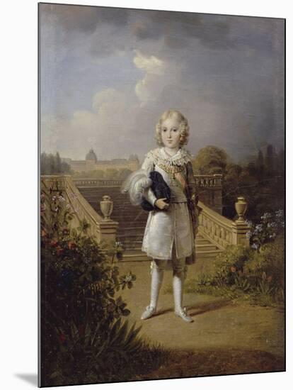 The King of Rome in the Tuileries Gardens (1811-1832)-Georges Rouget-Mounted Giclee Print