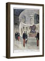 The King of Siam at the Tomb of Napoleon I, Paris, 1897-Henri Meyer-Framed Giclee Print