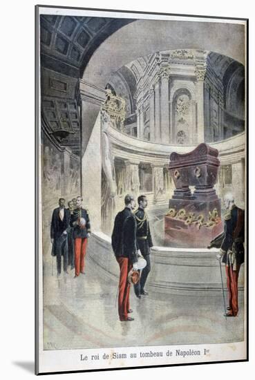 The King of Siam at the Tomb of Napoleon I, Paris, 1897-Henri Meyer-Mounted Giclee Print