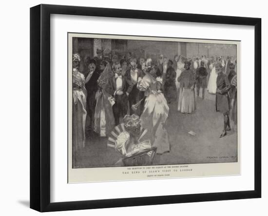 The King of Siam's Visit to London-Frank Craig-Framed Giclee Print