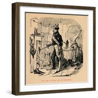 'The King of Sicily and his Household',-John Leech-Framed Giclee Print