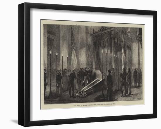 The King of Spain Visiting the Dead Body of Marshal Prim-Edwin Buckman-Framed Giclee Print