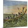 The King of the Ashantees at Sea in His State Canoe-Ernest Henry Griset-Mounted Giclee Print