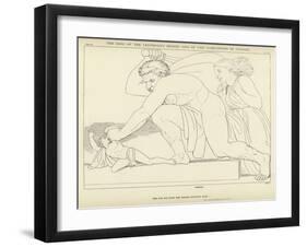 The King of the Lestrigens Seizing One of the Companions of Ulysses-John Flaxman-Framed Giclee Print