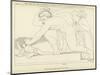 The King of the Lestrigens Seizing One of the Companions of Ulysses-John Flaxman-Mounted Giclee Print