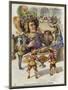 The King of the Lilliputians Throws a Banquet for Gulliver-null-Mounted Giclee Print