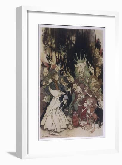 The King of the Trolls-Arthur Rackham-Framed Art Print