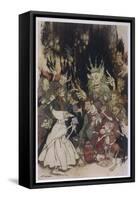 The King of the Trolls-Arthur Rackham-Framed Stretched Canvas