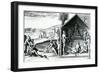 The King Receiving European Visitors, Cape Lopez, Gabon, Africa, 16th Century-Theodore de Bry-Framed Giclee Print