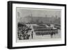 The King's Birthday in London, the March Past after the Trooping of the Colours at the Horse Guards-Frederic De Haenen-Framed Giclee Print