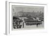 The King's Birthday in London, the March Past after the Trooping of the Colours at the Horse Guards-Frederic De Haenen-Framed Giclee Print