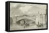 The King's Bridge in Dublin-George Petrie-Framed Stretched Canvas