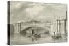 The King's Bridge in Dublin-George Petrie-Stretched Canvas