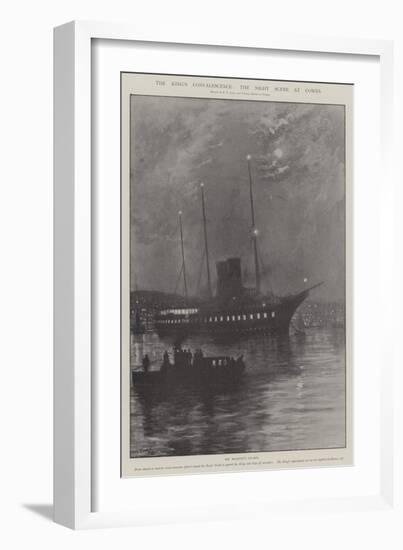 The King's Convalescence, the Night Scene at Cowes-Fred T. Jane-Framed Giclee Print