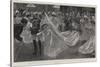 The King's Court at Buckingham Palace, their Majesties Leaving the Ballroom after the Presentations-Frank Craig-Stretched Canvas