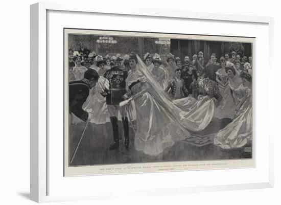 The King's Court at Buckingham Palace, their Majesties Leaving the Ballroom after the Presentations-Frank Craig-Framed Giclee Print