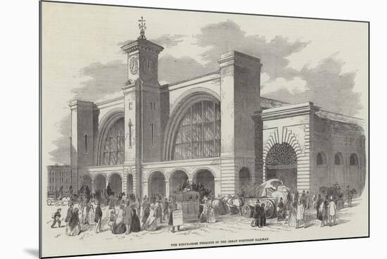 The King's-Cross Terminus of the Great Northern Railway-null-Mounted Giclee Print