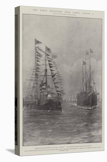 The King's Departure from Cowes, 6 August-Fred T. Jane-Stretched Canvas