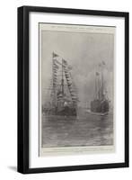 The King's Departure from Cowes, 6 August-Fred T. Jane-Framed Giclee Print