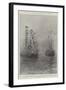 The King's Departure from Cowes, 6 August-Fred T. Jane-Framed Giclee Print