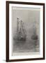 The King's Departure from Cowes, 6 August-Fred T. Jane-Framed Giclee Print