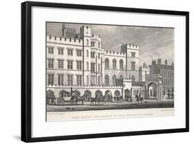 The King's Entrance to the House of Lords from Poets Corner-Thomas Hosmer Shepherd-Framed Giclee Print