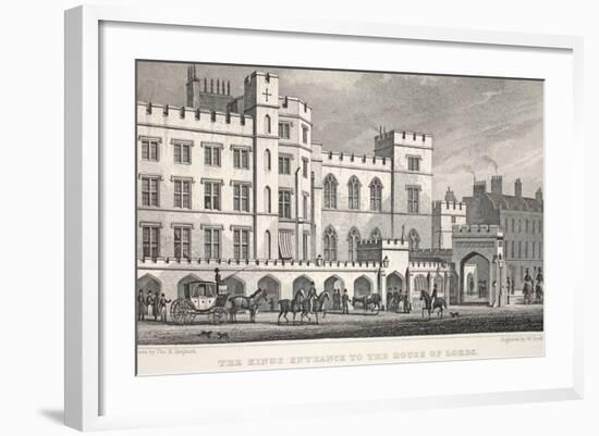 The King's Entrance to the House of Lords from Poets Corner-Thomas Hosmer Shepherd-Framed Giclee Print
