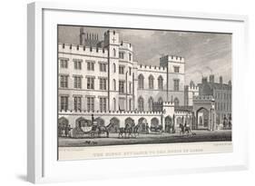 The King's Entrance to the House of Lords from Poets Corner-Thomas Hosmer Shepherd-Framed Giclee Print