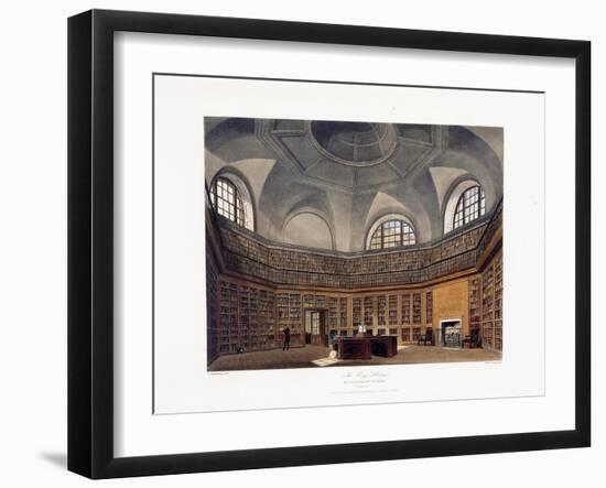 The King's Library, Buckingham House, 1818-Francis Phillip Stephanoff-Framed Giclee Print