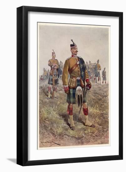 The King's (Liverpool Regiment) 10th (Scottish) Battalion-Richard Caton Woodville-Framed Art Print