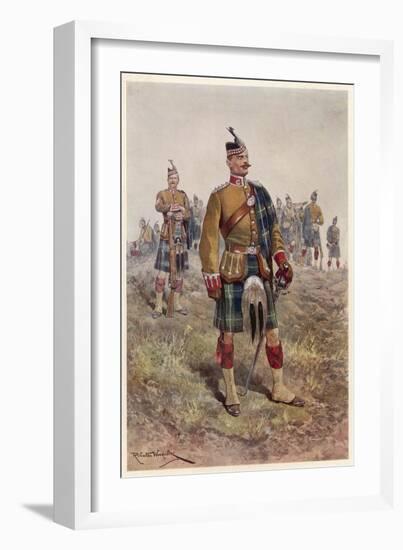 The King's (Liverpool Regiment) 10th (Scottish) Battalion-Richard Caton Woodville-Framed Art Print