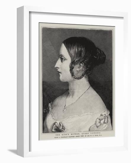 The King's Mother, Queen Victoria-William Charles Ross-Framed Giclee Print