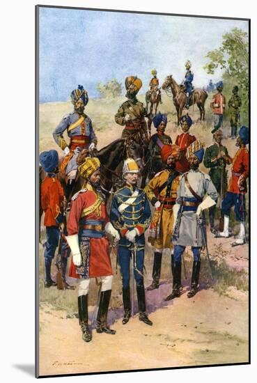 The King's Own Regiments of the Indian Army-Frederic De Haenen-Mounted Giclee Print