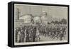 The King's Own Scottish Borderers Leaving the Citadel, Cairo, Egypt, En Route for India-null-Framed Stretched Canvas