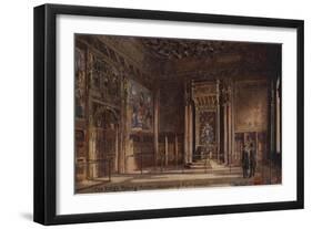 The King's Robing Room, Houses of Parliament-Charles Edwin Flower-Framed Giclee Print