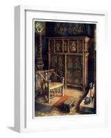 The 'King's Room' Oxburgh Hall, Norfolk, 1910-Edwin Foley-Framed Giclee Print