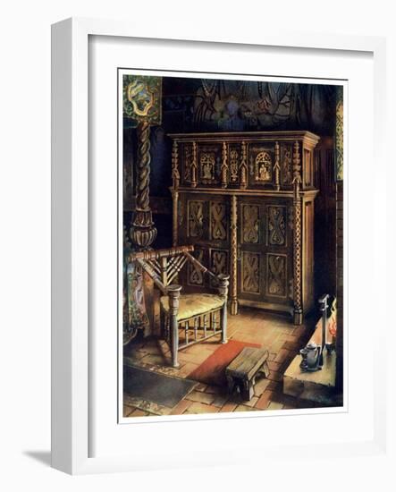 The 'King's Room' Oxburgh Hall, Norfolk, 1910-Edwin Foley-Framed Giclee Print