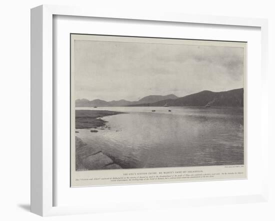 The King's Scottish Cruise, His Majesty's Yacht Off Ballachulish-null-Framed Giclee Print